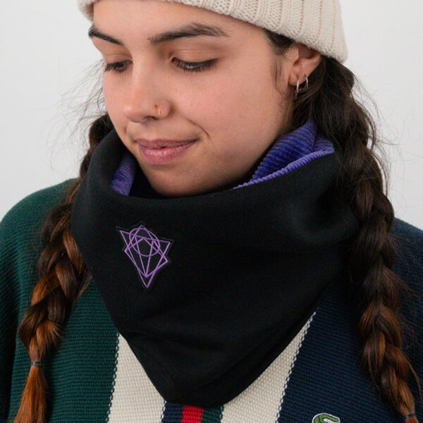 Tour de cou Mixte - Snood Noir & Violet