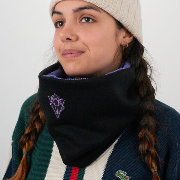 Tour de cou Mixte - Snood Noir & Violet